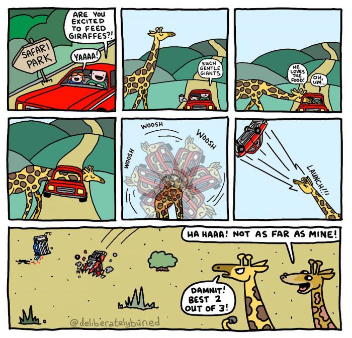 Deliberately Buried Comics girafe