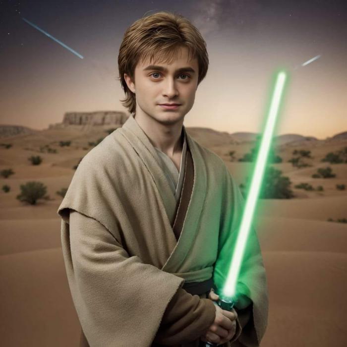 Daniel Radcliffe en Luke Skywalker