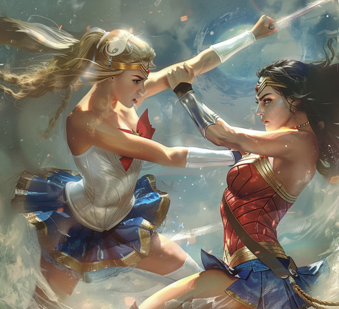Sailor Moon vs Wonder Woman  Midjourney