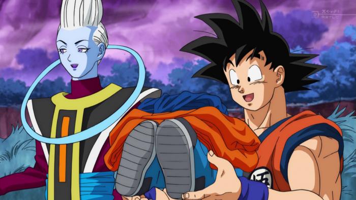 Goku et Whis dans Dragon Ball Super