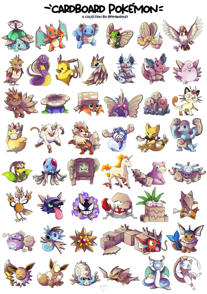 151 premiers Pokémon en carton