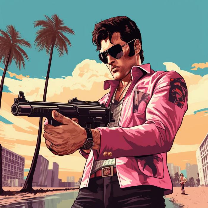 Vice City avec Elvis Presley
