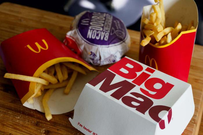 Un menu Big Mac chez McDonald