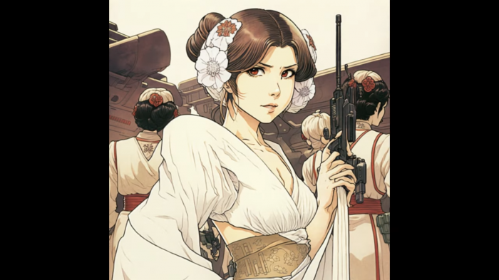 Star Wars imagined as an 80s anime