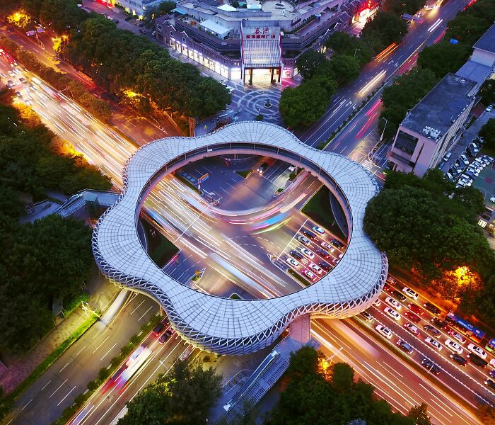 Passerelle pour piétons à Shenzhen, Chine