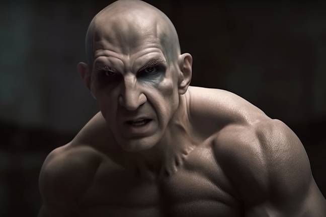 Voldemort bodybuildé