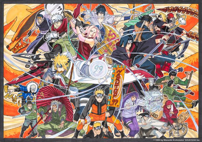 Narutop fresque 23 personnages