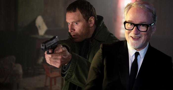 Le réalisateur David Fincher et Michael Fassbender dans le film Netflix The Killer