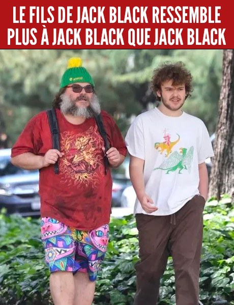 Jack Black et son fils
