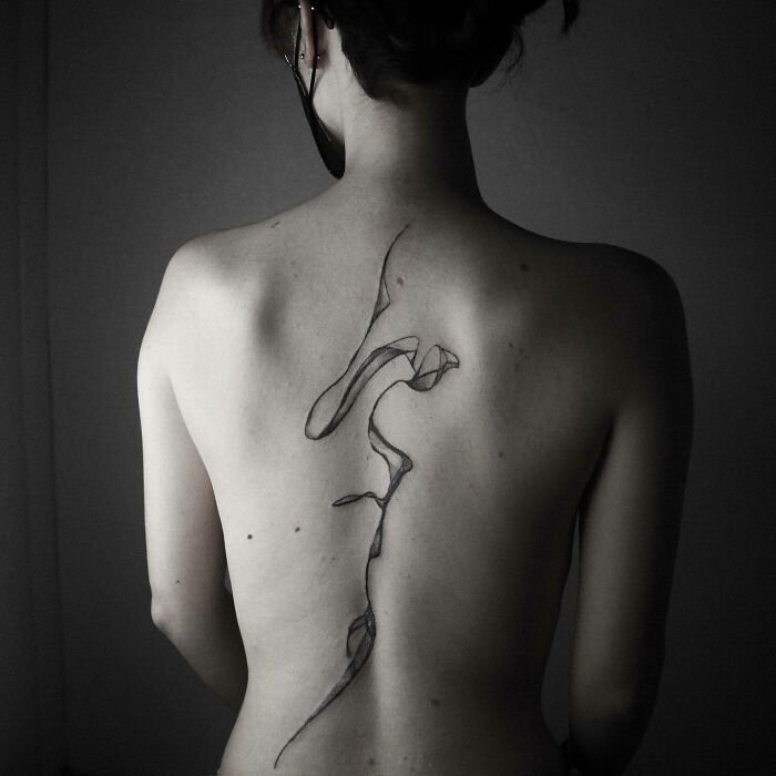 tatouage abstrait
