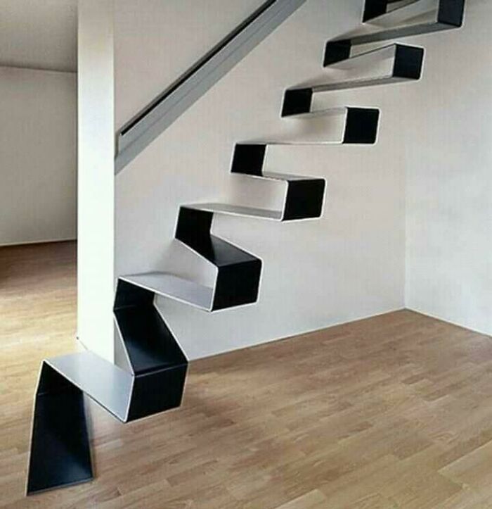 escalier en zig zag