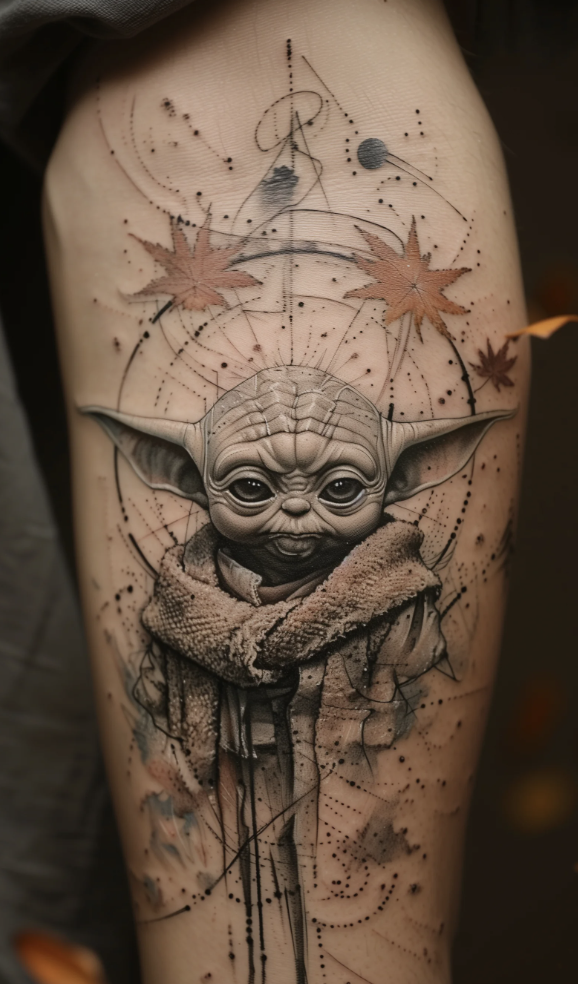 yoda tatouage