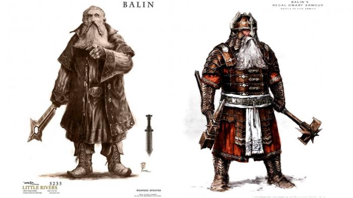 lotr the hobbit movie  balin dwarves concept art