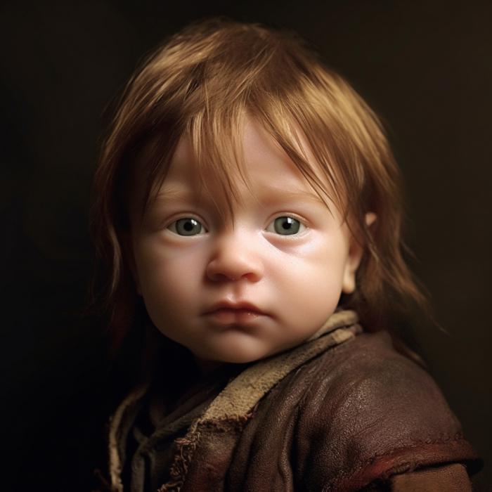 Boromir recréé en version bébé par une IA.