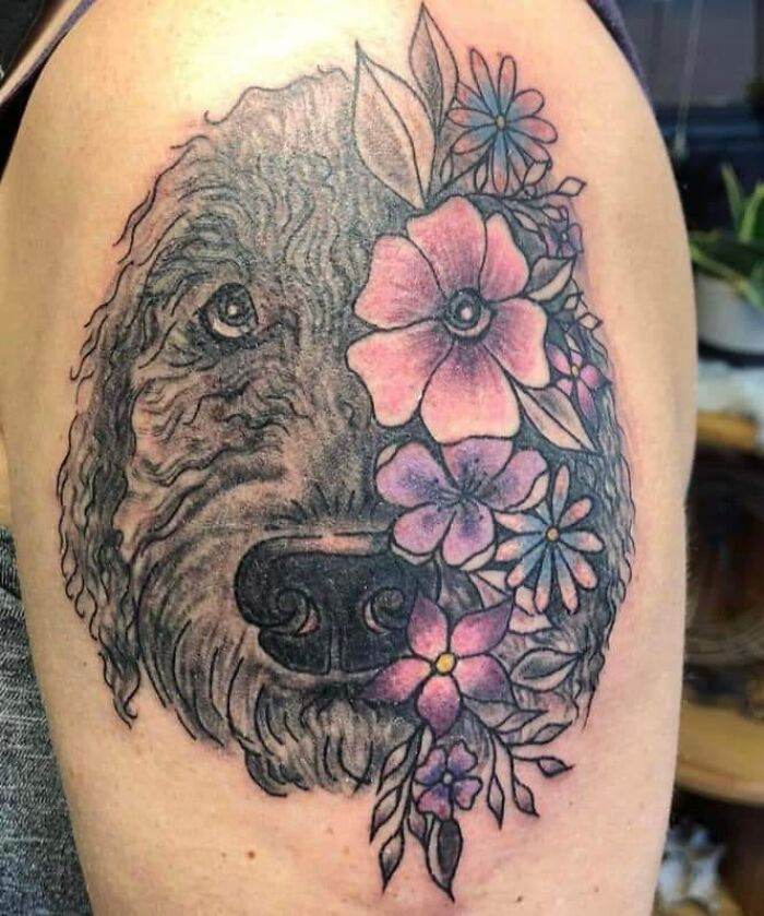 tatouage raté chien
