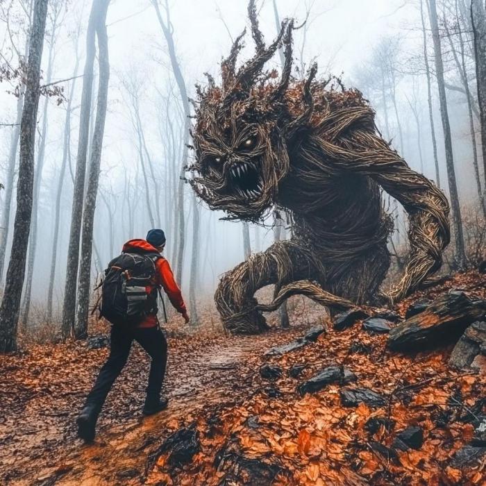 Le monstre géant de la brume