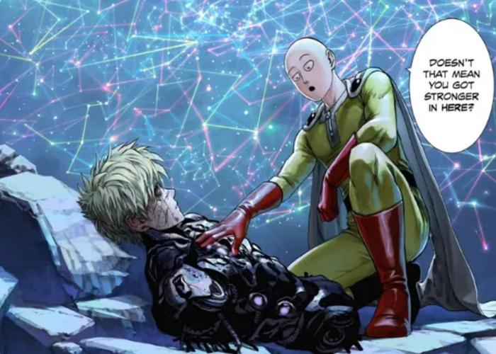 Planche One-Punch Man Genos courage