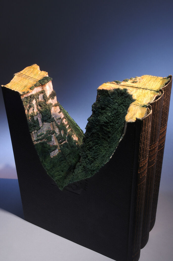 Paysages créés dans un livre ancien vallée