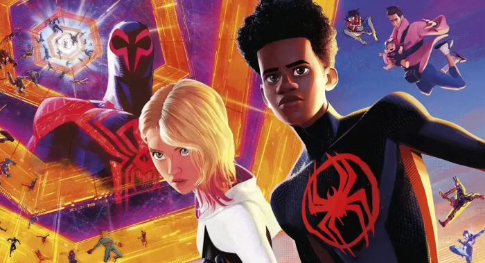 across the spider verse horizontal poster