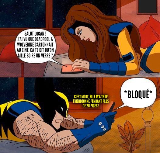 Wolverine et Jean Grey des X-Men 