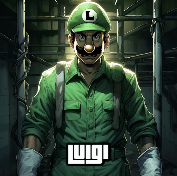Luigi de Nintendo façon GTA