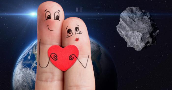 Un astéroïde qui percute la Terre lors de la Saint Valentin