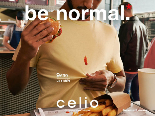 Pub normale pour Celio