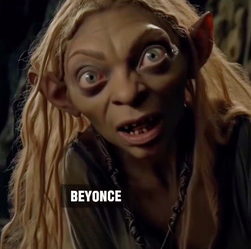 Beyonce en Gollum 