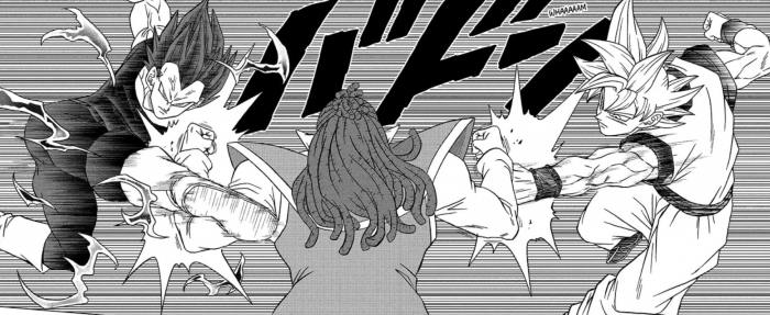 Goku et Vegeta contre Gas dans Dragon Ball Super