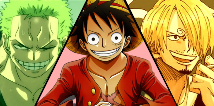 Le trio des monstres de One Piece