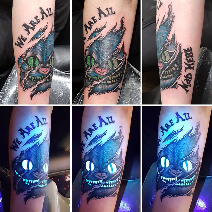Les tatouages de cet artiste sont faits avec de l'encre UV !, Les tatouages  de cet artiste sont faits avec de l'encre UV ! 😮, By Demotivateur