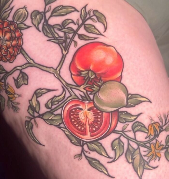 tatouage de tomates