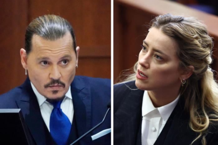 Johnny Depp et Amber Heard lors du procès