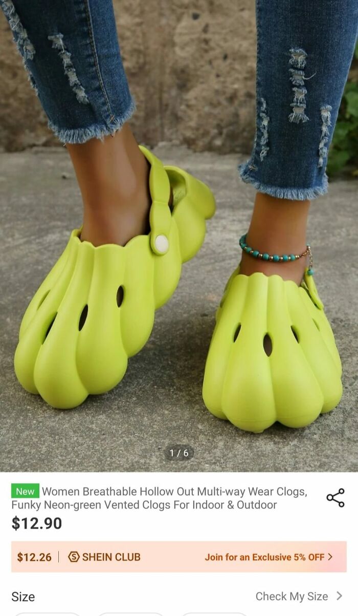 des crocs vertes