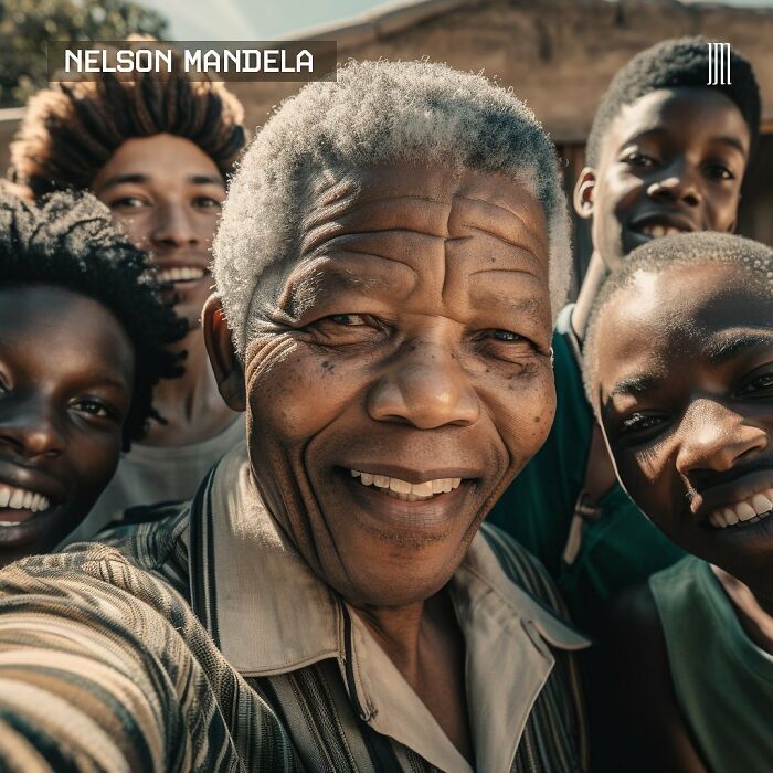 Selfie de Mandela