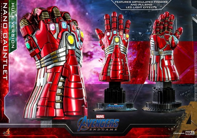 Le gant Thanos Infinity Gauntlet et le gant Tony Stark Power