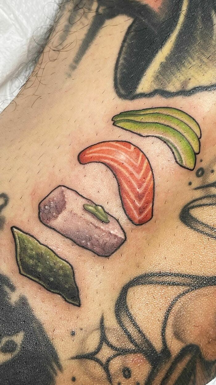 tatouage de sushi