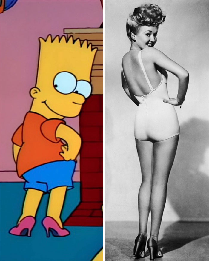 Les Simpsons Betty Grable