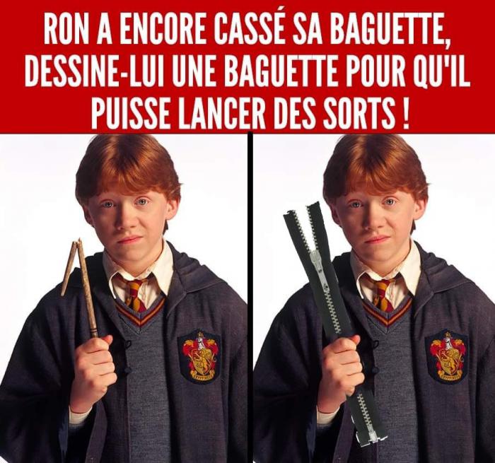 Ron Weasley avec une braguette