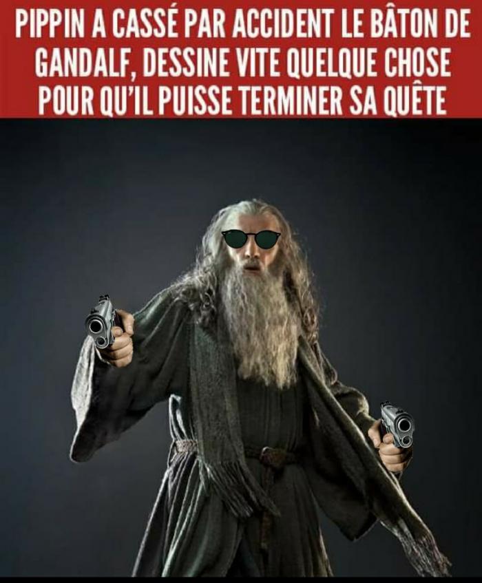 Gandalf en mode thug life