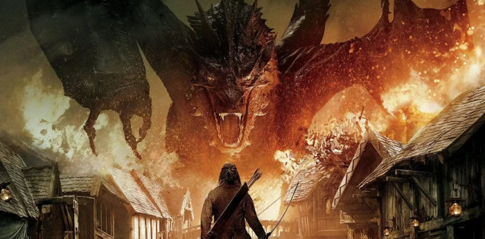 Smaug attack Lake-town the hobbit movie lotr