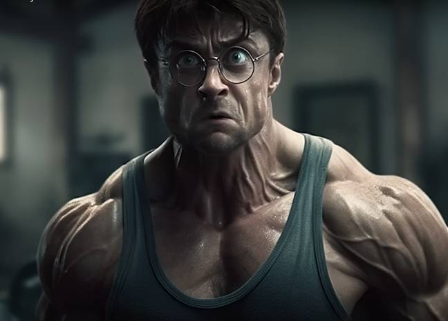 Harry Potter énervé et musclé