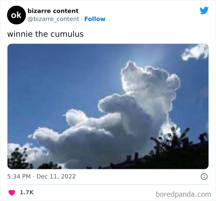 un nuage en forme de winnie