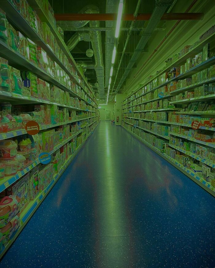 un rayon de supermarché