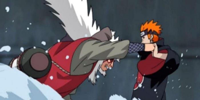 Combat entre Jiraya et Pain