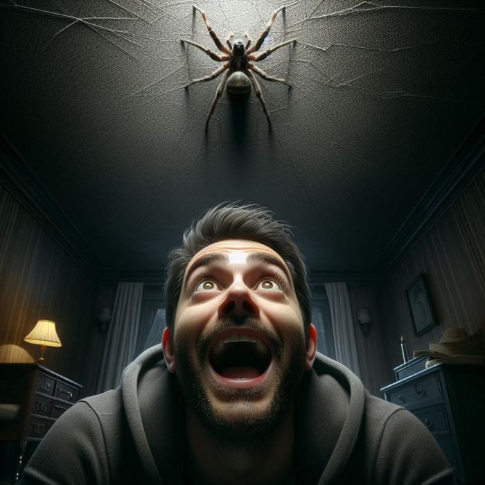 araignée au plafond