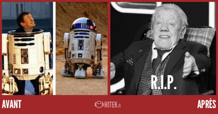 avant après star wars trilogie originale 2024 kenny baker