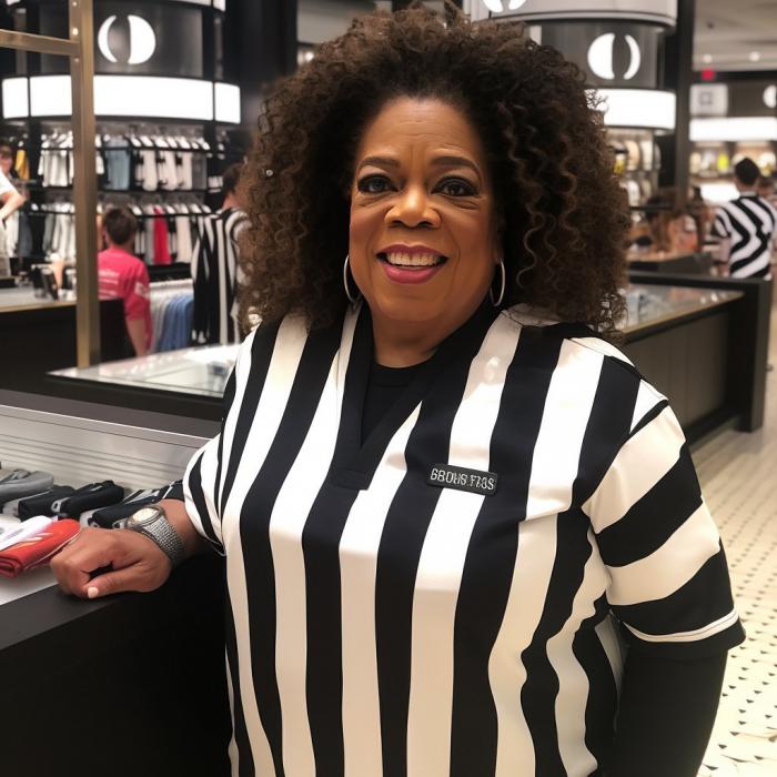 Oprah travaillant dans un Foot Locker 
