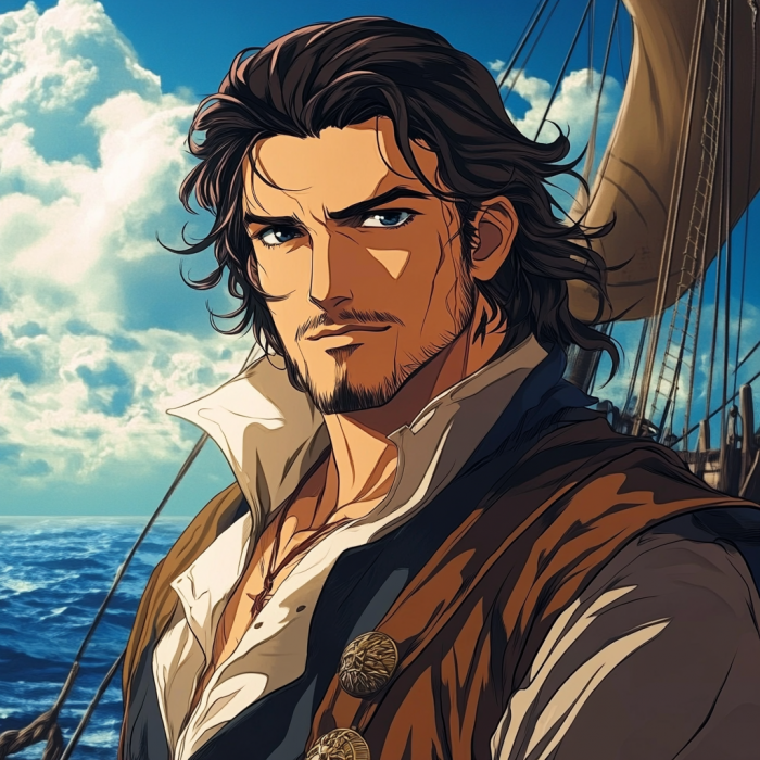 midjourney pirates des caraïbes anime 3