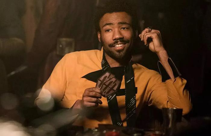 Donald Glover nel ruolo di Lando